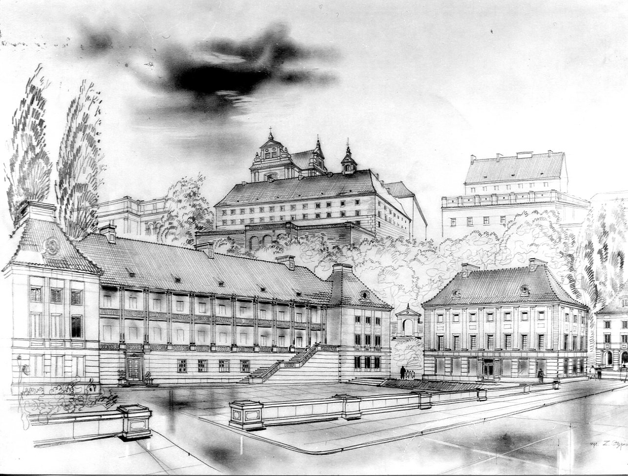 Wawel na Mariensztacie piękna kompozycja architektoniczna i świadek burzliwych czasów. Jednak pod kątem urbanistycznym smętny i opustoszały fragment Warszawy